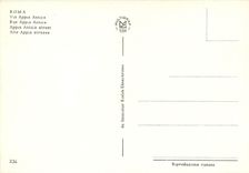 CPM Roma Rue Appia Antica 