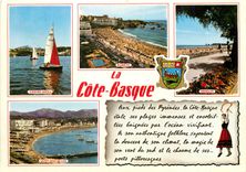 CPM La Cote Basque De Biarritz a la Frontiere Espagnole Ciboure Socoa Biarritz Hendaye Saint Jean de