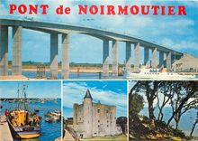 CPM Pont de Noirmoutier Vendee reliant l'Ile au Continent de la pointe de la Fosse a Fromentine Bate