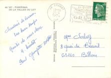 CPM Panorama de la Vallee du Lot Cabrerets Puy l'Eveque Cenevieres Luzech