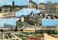 CPM Rennes Hotel de Ville Theatre Palais du Commerce 