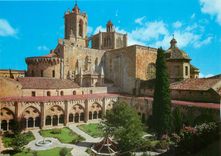 CPM Costa Dorada Tarragona Cathedrale Jardin de le cloitre et clocher 
