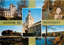 CPM Montsalvy Cantal Le Chateau La Croix Ste Anne 