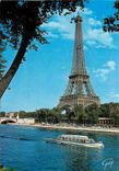 CPM Paris La Seine et la Tour Eiffel 