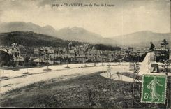 Chambery CPA seen of the park of Lemenc