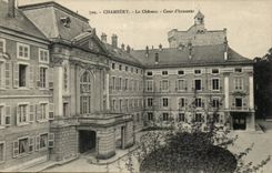 Chambery CPA the castle main courtyard