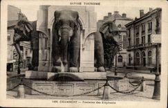 Chambery CPA Fountain of the elephants