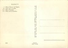 CPM Nancy Palais Ducal La Poterie Porte de la Craffe Place Stanislas