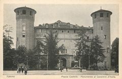 CPA Torino Piazza Castello Monumento al cavaliere d'Italia