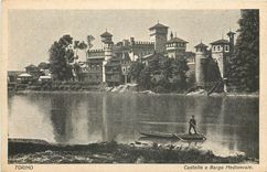 CPA Torino Castello e Borgo Medioevale