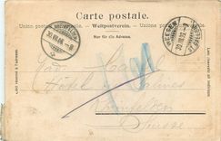 CPA Partie an der Poststrasse von nach Amden