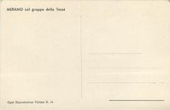 CPA Merano Col gruppo della Tessa