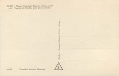 CPA Roma Mnaco Nazionale Romano Trono Ludovisi Nascita di Afrodite(Arte greca Arcaica)