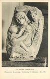 CPA La Sacra Famiglia Frammento di Sarcolago Catacomba S Sebastiano Sec IV)