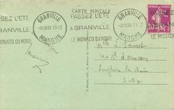 CPA Granville (Manche) Le Casino et la Plage