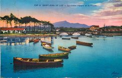 CPA Saint Jean de Luz La riviere l'Uxain et la Rhune