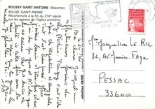 CPM Boussy Saint Antoine (Essonne) Eglise Saint Pierre Reconstruite a la fin du XVIe s