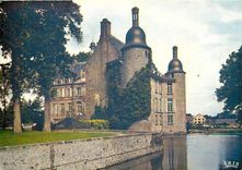 CPM Flers de l'Orne Le chateau et le lac