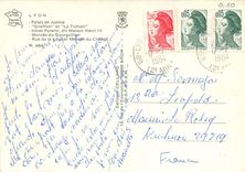 CPM Lyon Palais de Justice Gnafrom et la Toinon Hotel Paterin