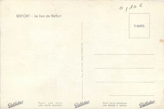 CPM Belfort (Terr de Belfort) Le Lion de Belfort