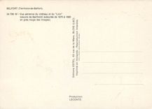 CPM Belfort (Terr de Belfort) Vue aerienne du chateau et du Lion