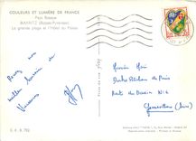 CPM Biarritz (Pyr Atl) Pays Basque La grande plage et l'Hotel du Palais