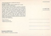 CPM Bourbonne les Bains (Haute Marne) La Vierge des eaux Priere a la Tres sainte Vierge dans sa peti