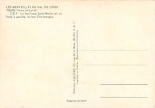 CPM Tours (I et L) Les Merveilles de la Val de Loire La Basilique Saint Martin et au fond a gauche l