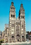 CPM Tours (I et L) Les Merveilles de la Val de Loire la Facade de la cathedrale Saint Gatien (XIIIe 