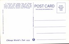 the United States CPA Airplane view off Chicago to rivet Wacker drive and Michigan boulevard Bridge