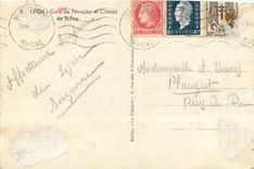 CPM Lyon Gare de Perrache et Coteau de St Foy 