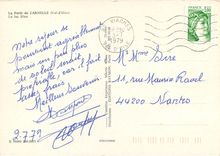 CPM La Foret de Carnelle Val d'Oise Le lac Bleu Peche Pecheur