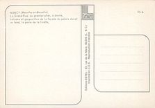 CPM Nancy Meurthe et Moselle La Grand Rue au premier plan a droite 