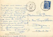 CPA Mont d'Or Auberge du Petit Mont Rond 