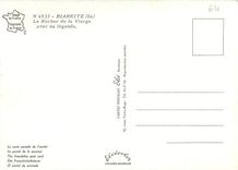 CPM Biarritz Le Rocher de la Vierge avec sa legende
