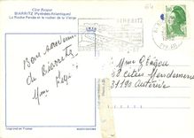 CPM Biarritz Pyrenees Atlantiques La Roche Percee et le rocher de la Vierge