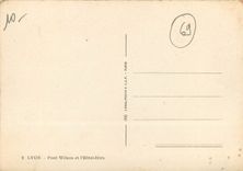 CPM Lyon Pont Wilson et l'Hotel Dieu 