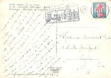 CPM Lyon Rhone La Saone Passerelle St Georges Basilique de Fourviere 