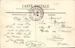 Surroundings of Vichy--Road of Malavaux- Passage of a Ford-Horse-Duck-CPA Diligence TOP