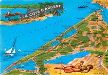 CPM La Cote d'Argent ses Plages ses Lacs 
