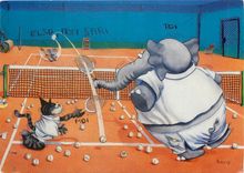 CPM Tennis Chat Elephant