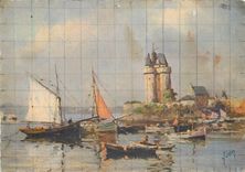 CPM Saint Servan Ille et Vilaine Le port et la tour Solidor 