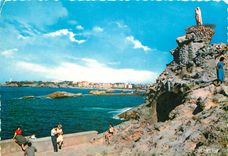 CPM Biarritz Le Rocher de la Vierge 