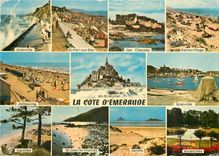 CPM La Cote d'Emeraude Granville St Pair sur Mer Iles Chausey Kairon Plage 
