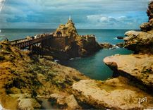 CPM Biarritz Cote d'Argent BP Le Rocher de la Vierge 