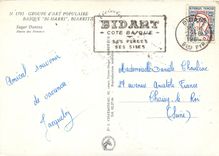 CPM Groupe d'Art Populaire Basque Biharri Biarritz Saga Dantza Folklore