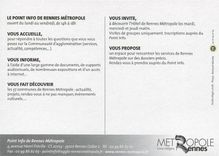 CPM Au Point Info Tout sur l'agglo Point Info de Rennes Metropole Rennes