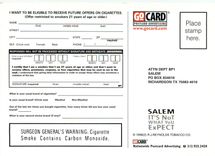 CPM Go Card Postcard Advertising 
