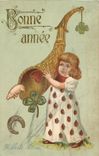 CPA Bonne annee Carte Postale Cochon