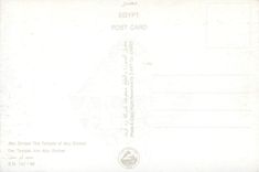 CPM Egypte Abu Simbel The Temple of Abu Simbel